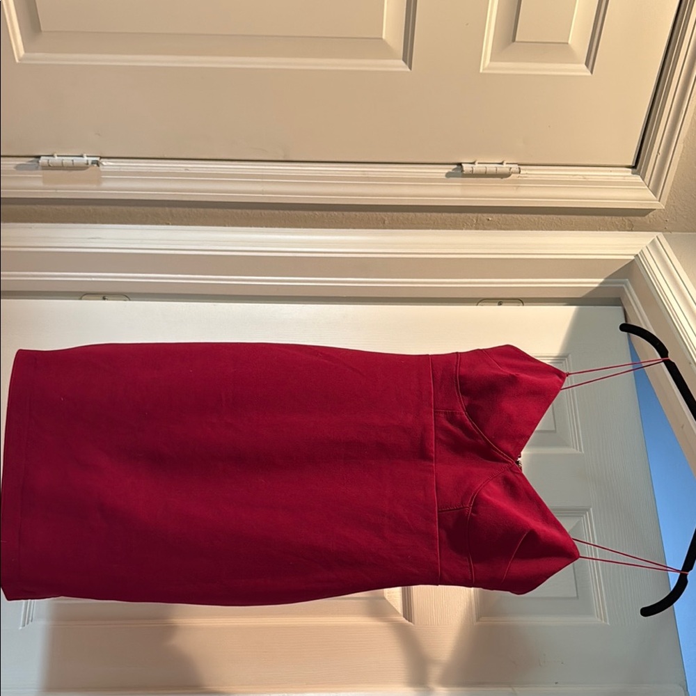 LIKELY Elegant Berry Colored Strap Dress